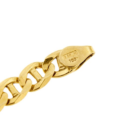 Bracelet Bracelet homme - Maille traverseino en or jaune 18 ct 58 Facettes 30678