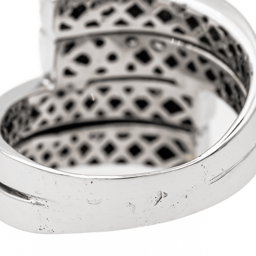 Bague 57 Bague Or blanc Diamant 58 Facettes 3073307CN