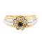 Bague 53 Bague marguerite en or jaune et or blanc saphir et diamants 58 Facettes 3079746CN
