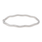Bracelet Bracelet jonc fil carré motif ondulé en or blanc 18 carats 58 Facettes 3079888CN