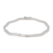 Bracelet Bracelet jonc fil carré motif ondulé en or blanc 18 carats 58 Facettes 3079888CN