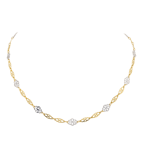 Collier Collier  Or jaune, Or blanc 58 Facettes 3079892CN
