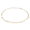 Collier Collier maille souple en or jaune et or blanc 18 carats 58 Facettes 3079892CN