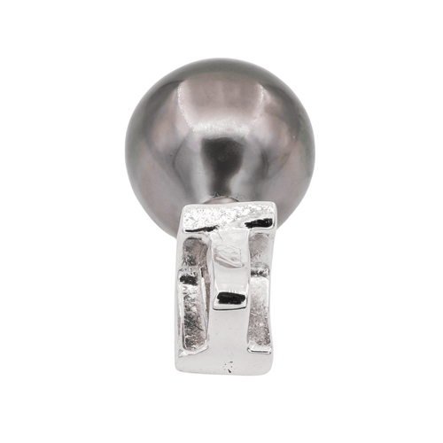 Pendentif Pendentif perle de Tahiti et diamant en or blanc 18 carats 58 Facettes 3079916CN