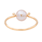 Bague 58 Bague Or rose Perle 58 Facettes 3083738CN