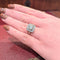 Bague 59 Bague Pompadour en or blanc 18 carats et platine avec diamants 58 Facettes 30884