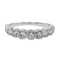 Bague 59 Bague Alliance Or blanc Diamant 58 Facettes 3090582CN