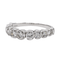 Bague 59 Alliance demi-tour - Bague en or blanc 18 carats et diamants 58 Facettes 3090582CN