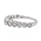Bague 59 Bague Alliance Or blanc Diamant 58 Facettes 3090582CN