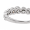 Bague 59 Alliance demi-tour - Bague en or blanc 18 carats et diamants 58 Facettes 3090582CN