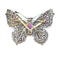 Broche Broche papillon en argent et or jaune avec diamants et tourmaline 58 Facettes 12345