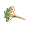 Bague 56 Bague Or jaune Emeraude, Diamant 58 Facettes 3105059CN