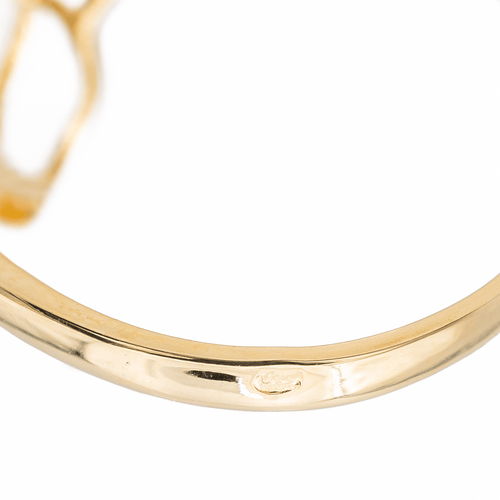 Bague 56 Bague en or jaune 18 carats sertie d’émeraudes et diamants 58 Facettes 3105059CN