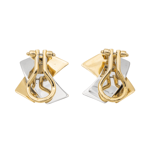 Boucles d'oreilles Boucles d'oreilles Clips Or jaune, Or blanc 58 Facettes 3105952CN