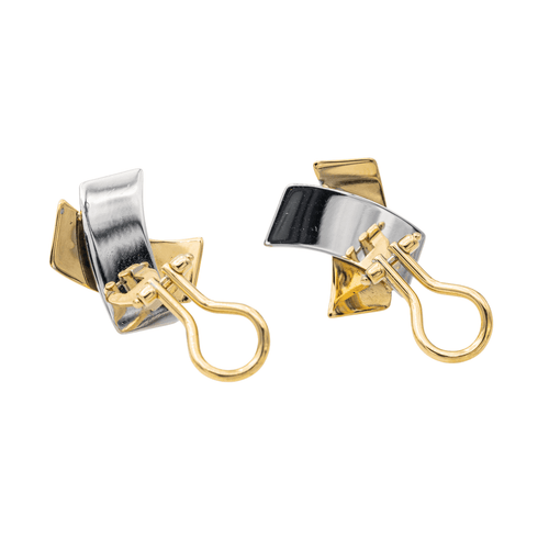Boucles d'oreilles Boucles d'oreilles Clips Or jaune, Or blanc 58 Facettes 3105952CN
