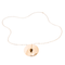 Collier Collier motif Pi en or rose 18 carats avec œil-de-tigre 58 Facettes 3105959CN