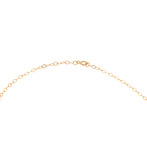 Collier Collier motif Pi en or rose 18 carats avec œil-de-tigre 58 Facettes 3105959CN
