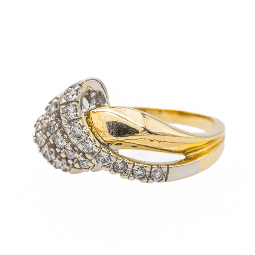 Bague 53 Bague Or jaune, Or blanc Diamant 58 Facettes 3105962CN