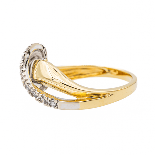 Bague 53 Bague Or jaune, Or blanc Diamant 58 Facettes 3105962CN