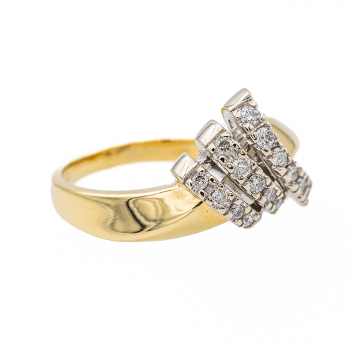 Bague 53 Bague Or jaune, Or blanc Diamant 58 Facettes 3105962CN