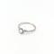 Bague 53 Bague en or blanc 18 carats et diamants 58 Facettes 31068