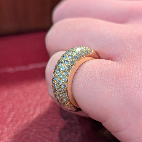 Bague 51 Bague jonc en or jaune 18 carats et diamants 58 Facettes 31130