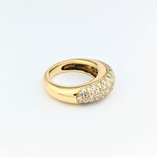 Bague 51 Bague jonc en or jaune 18 carats et diamants 58 Facettes 31130