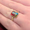 Bague 54 Bague en or jaune 18 carats et émail 58 Facettes 31134