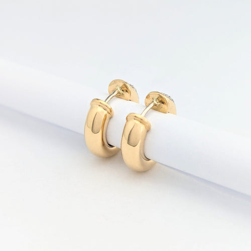 Boucles d'oreilles Boucles d'oreilles en or jaune 18 carats et diamants 58 Facettes 31136
