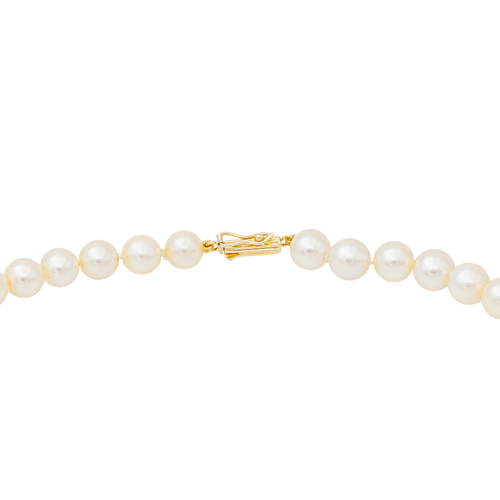 Collier Collier de perles de culture en or jaune 18 carats, saphir et diamants 58 Facettes 3116109RV