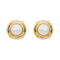 Boucles d'oreilles Boucles d'oreilles en or jaune 18 carats avec perles mabé et diamants 58 Facettes 3118588CN