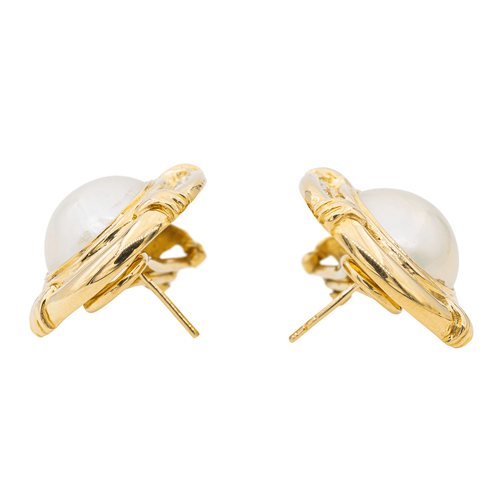 Boucles d'oreilles Boucles d'oreilles Or jaune Perle, Diamant 58 Facettes 3118588CN