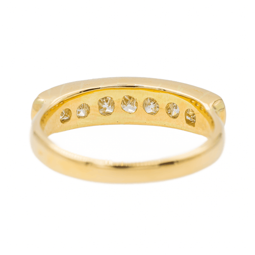 Bague 52 Bague Demi alliance Or jaune Diamant 58 Facettes 3118592CN