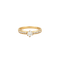 Bague 58 Solitaire en Or jaune, diamants 58 Facettes