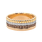 Bague 49 Boucheron Quatre - Bague petit modèle en or jaune, blanc et rose avec diamants 58 Facettes 3121528CN