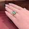Bague 57 Bague en or jaune 18 carats et aigue-marine 58 Facettes 31220