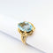 Bague 57 Bague en or jaune 18 carats et aigue-marine 58 Facettes 31220