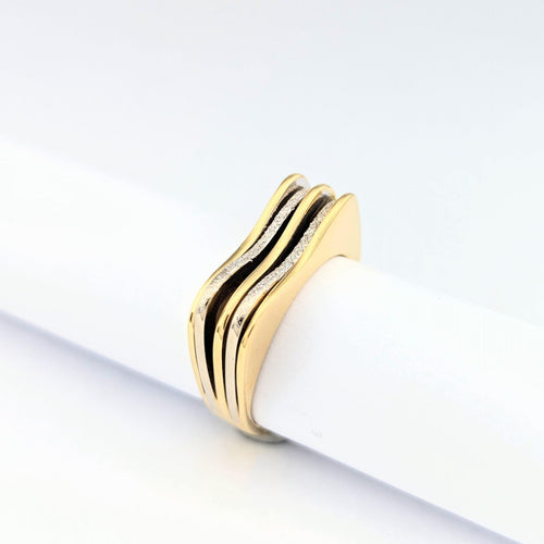 Bague 58 Bague en or jaune 19 carats 58 Facettes 31226
