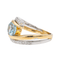 Bague 54 Bague Or jaune, Or blanc Topaze, Diamant 58 Facettes 3123435CN