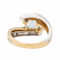 Bague 54 Bague en or jaune et or blanc 18 carats topaze et diamants 58 Facettes 3123435CN