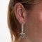 Boucles d'oreilles Boucles d'oreilles pendantes coeur diamants 58 Facettes DV0125-6