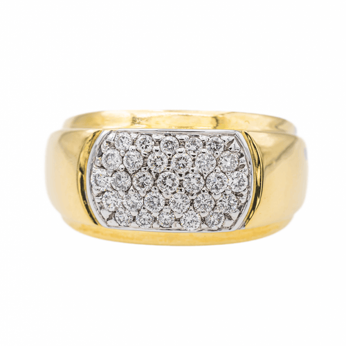 Bague 54 Bague Or jaune, Or blanc Diamant 58 Facettes 3130843CN