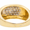 Bague 54 Bague en or jaune et or blanc 18 carats sertie de diamants 58 Facettes 3130843CN