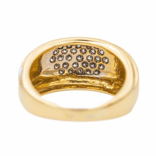 Bague 54 Bague Or jaune, Or blanc Diamant 58 Facettes 3130843CN