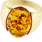 Bague Bague jonc en or jaune 18 ct avec ambre ovale 58 Facettes 31322