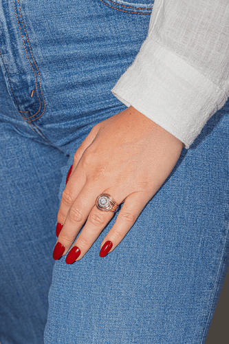 Bague 50.5 Bague Or rose, Platine Diamant 58 Facettes 3132890RV