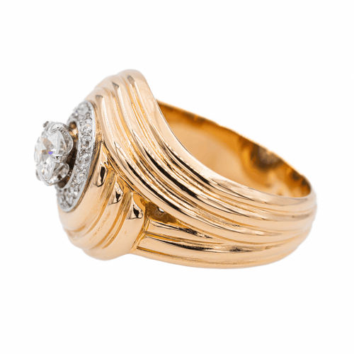 Bague 50.5 Bague Or rose, Platine Diamant 58 Facettes 3132890RV