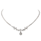 Collier Collier feuille en or blanc 18 carats et diamants 58 Facettes 3132893RV