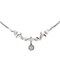Collier Collier feuille en or blanc 18 carats et diamants 58 Facettes 3132893RV