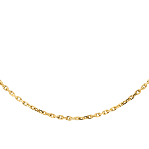 Collier Collier maille forçat en or jaune 18 carats 58 Facettes 3136359CN